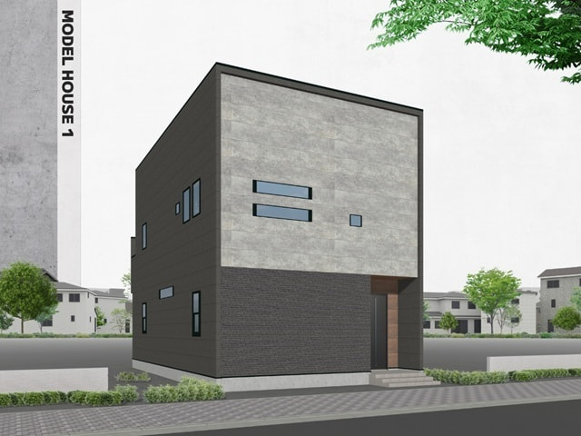 モデルハウス１号地　外観パース