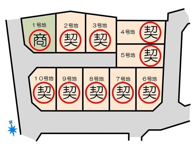 嬉野ファインタウン区画図