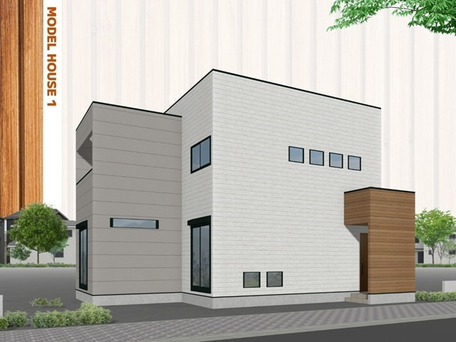 モデルハウス　外観パース