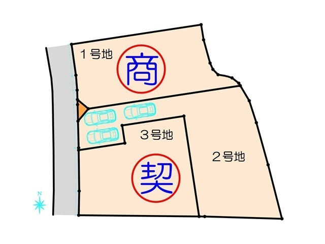 中川小学校前Ⅱ　区画図