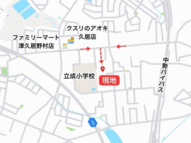 久居野村分譲地　案内図