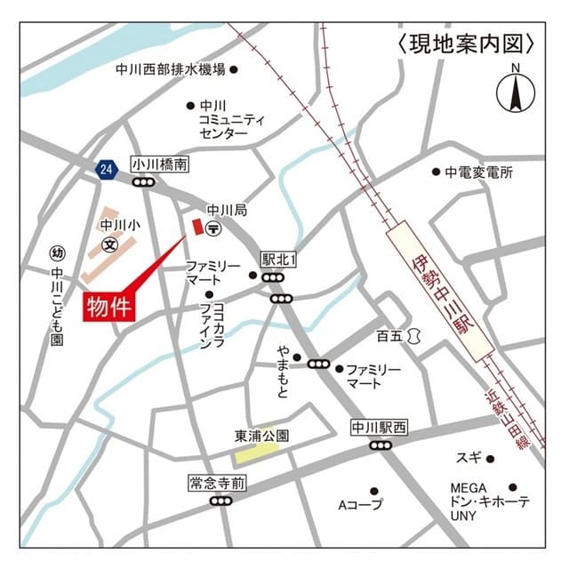 嬉野中川町分譲地　地図